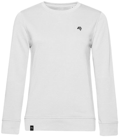 BAC W32B ― Weiches Damen Bio-Baumwolle Sweatshirt - Weiß