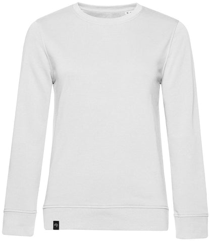 BAC W32B ― Weiches Damen Bio-Baumwolle Sweatshirt - Weiß