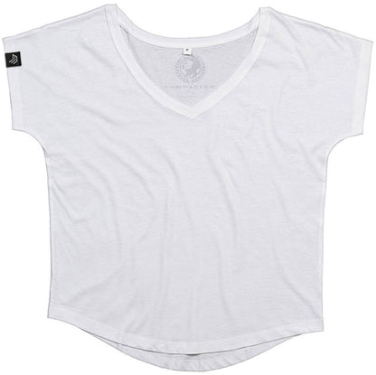 MTS M147 ― Damen Bio-Baumwolle V-Neck T-Shirt - Weiß