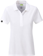 JAN 8009 ― Women's Organic Cotton Polo Shirt - White