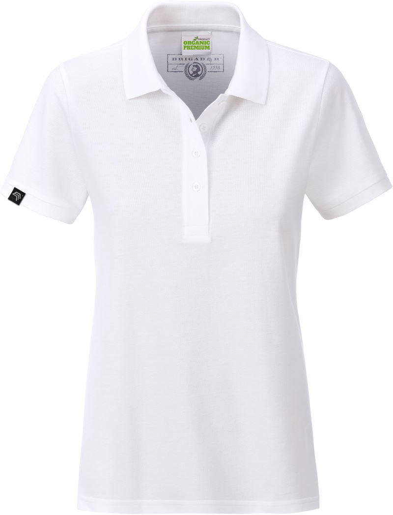 JAN 8009 ― Damen Bio-Baumwolle Polo Shirt - Weiß