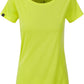 JAN 8007 ― Damen Bio-Baumwolle T-Shirt - Grün Acid Gelb