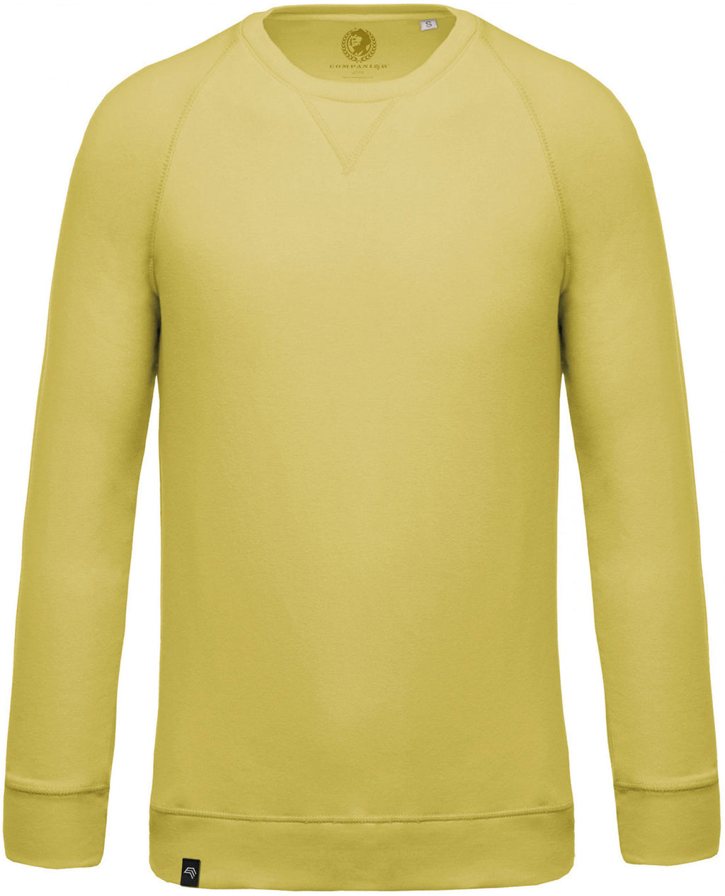 KRB K480 - Unisex Raglan Sweatshirt made of Organic Cotton - Lemon Yellow
