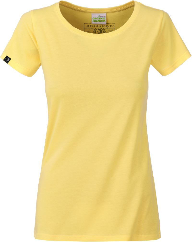JAN 8007 ― Damen Bio-Baumwolle T-Shirt - Hell Gelb