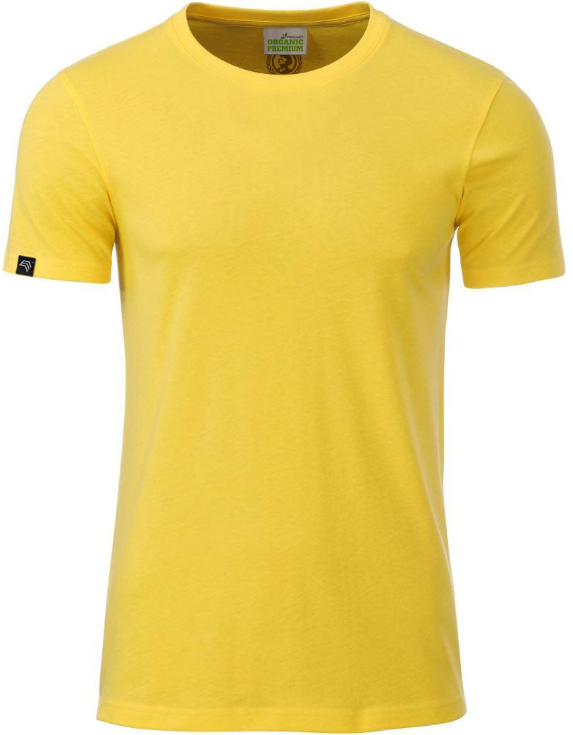 JAN 8008 ― Herren Bio-Baumwolle T-Shirt - Gelb
